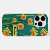 Persoonlijke Gele Wilde Bloemen Case-Mate iPhone Case (Achterkant (horizontaal))