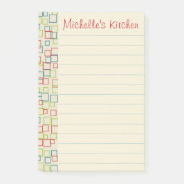 Persoonlijke Gelinieerde Felgekleurde Keuken Post- Post-it® Notes