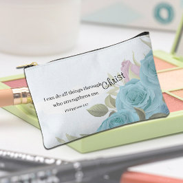 Persoonlijke geloofsgeschenken met blauwe rozen etui