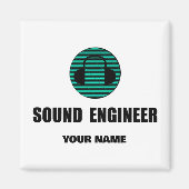Persoonlijke Geluidstechnicus Audio-engineering Magneet (Voorkant)