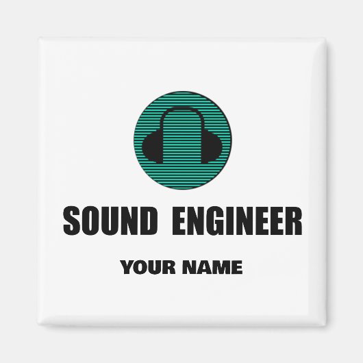 Persoonlijke Geluidstechnicus Audio-engineering Magneet (Voorkant)