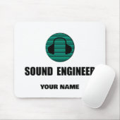 Persoonlijke Geluidstechnicus Audio-engineering Muismat (Met muis)