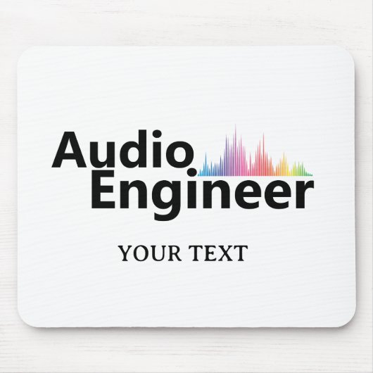 Persoonlijke Geluidstechnicus Audio-engineering Muismat (Voorkant)