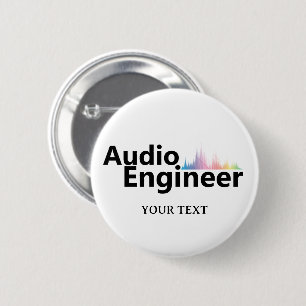 Persoonlijke Geluidstechnicus Audio-engineering Ronde Button 5,7 Cm