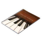 Persoonlijke geluidsweergave van piano-muziek notitieboek (Linkerzijde)