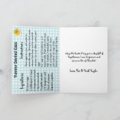 Persoonlijke Gelukkig Pasen en Recept voor Gefritu Kaart (Binnen)