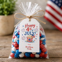 Persoonlijke Gelukkige 4 juli Cadeaulabel