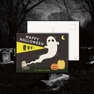 Persoonlijke Gelukkige Halloween Geest Feestdagenkaart