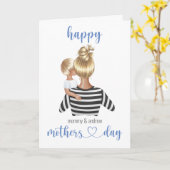 Persoonlijke gelukkige moederdag van het kind kaart (Gele Bloem)