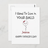 Persoonlijke gelukkige Vaderdag van dochter Briefkaart (Voorkant / Achterkant)