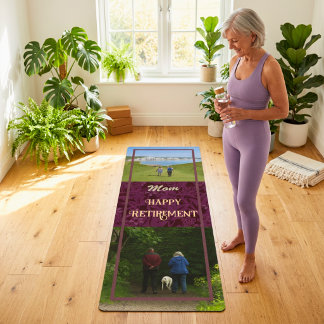 Persoonlijke gelukskaarten voor de pensionering va yogamat