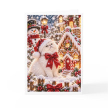 Persoonlijke Gemberkoek Kerstmis Perzische Kat Hol