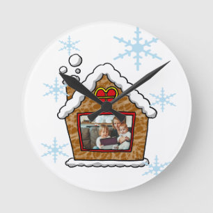 Persoonlijke Gemberkoekhuis Sneeuwvlokken Vakantie Ronde Klok