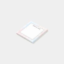 Persoonlijke geometrische post-it® notes