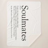 Persoonlijke geoulmaten Definitie zwart-wit Sherpa Deken (Voorkant)