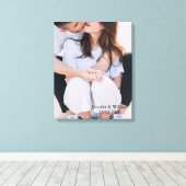 Persoonlijke Gepersonaliseerd bruiloft foto Canvas Afdruk (Insitu (Houten vloer))