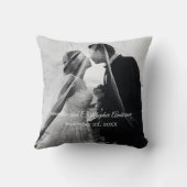 Persoonlijke Gepersonaliseerd bruiloft foto Kussen (Achterkant)