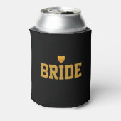 Persoonlijke Gepersonaliseerd Gold Heart Bride Blikjeskoeler (Blikje Achterkant)