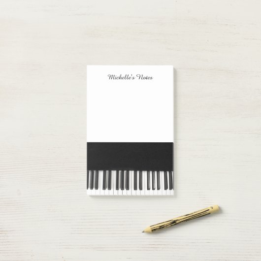 Persoonlijke Gepersonaliseerd pianoketoetsen Post-it® Notes (Op bureau)
