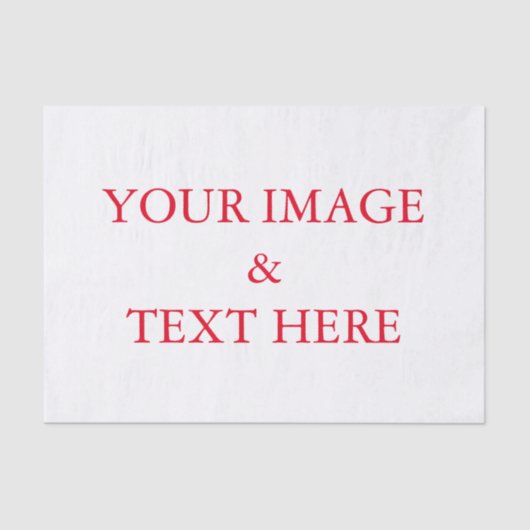 Persoonlijke Gepersonaliseerd uw eigen foto Tissuepapier (Voorkant)