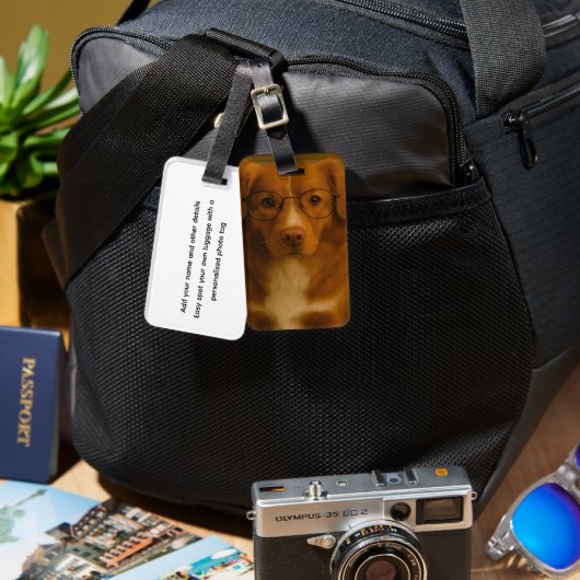 Persoonlijke Gepersonaliseerde Foto Bagagelabel (Voorkant /achterkant)