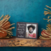 Persoonlijke gepersonaliseerde herdenking Keepomwi Fotoplaat (Zijkant)