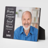 Persoonlijke gepersonaliseerde herinnering Memoria Fotoplaat (Zijkant)