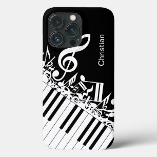 Persoonlijke gepersonaliseerde muzieknoten en pian Case-Mate iPhone case