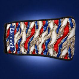 Persoonlijke gepersonaliseerde patriottische gelaa golfheadcover