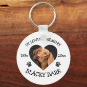 Persoonlijke gepersonaliseerde Pet Memorial Custom Sleutelhanger (Voorkant)