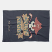 Persoonlijke gepersonaliseerde puntpiraten die Hob Theedoek (Horizontaal)