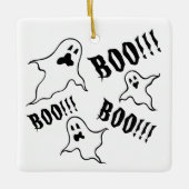 Persoonlijke gepersonaliseerde Spooky Halloween Gh Keramisch Ornament (Voorkant)