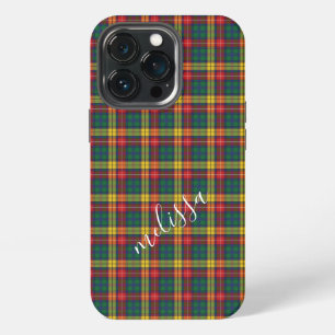 Persoonlijke geruite Buchanan Tartan Moeder Verjaa iPhone 13 Pro Hoesje