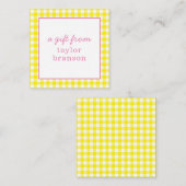 Persoonlijke geschenkbijlagekaarten met Buffalo ru Notitiekaartje (Voorkant / Achterkant)