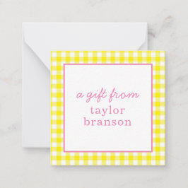 Persoonlijke geschenkbijlagekaarten met Buffalo ru Notitiekaartje