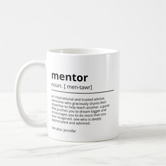 Persoonlijke geschenken mentor - Dankgeschenken vo Koffiemok (Links)