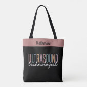 Persoonlijke geschenken voor echoscopisten tote bag (Achterkant)
