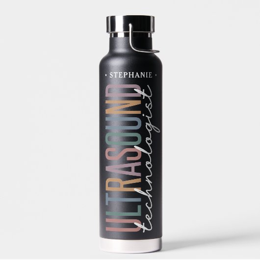 Persoonlijke geschenken voor echoscopisten waterfles (Links)