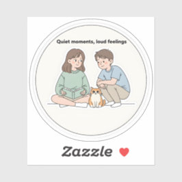 Persoonlijke geschenken voor koppels en hondenlief sticker