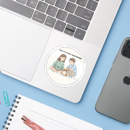 Persoonlijke geschenken voor koppels en hondenlief sticker