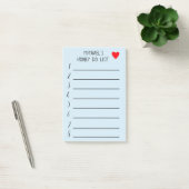 Persoonlijke geschenklijst voor honing doe aangepa post-it® notes (Kantoor)