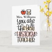 Persoonlijke geschiedenisleraar Kaart. Hartelijk d Kaart (Gele Bloem)