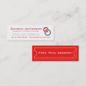 Persoonlijke geschiktheid Trainer red business pro Mini Visitekaartje (Voorkant / Achterkant)