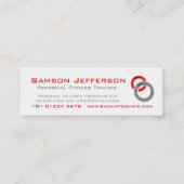 Persoonlijke geschiktheid Trainer red business pro Mini Visitekaartje (Voorkant)
