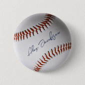 Persoonlijke Gesigneerde Honkbal Ronde Button 5,7 Cm (Voorkant)