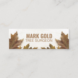 Persoonlijke "Gestorven bladeren op hout" sociale  Mini Visitekaartje