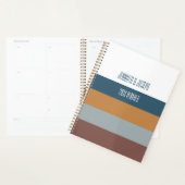 Persoonlijke gestreepte aangepaste jaarplanner voo planner (Display)