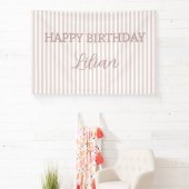 Persoonlijke gestreepte achtergrond aangepaste fee spandoek (Insitu)
