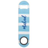 PERSOONLIJKE GESTREEPTE FLESOPENER SPEED FLESSENOPENER (Voorkant)