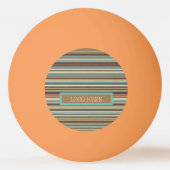 Persoonlijke gestreepte  pingpongbal (Voorkant)